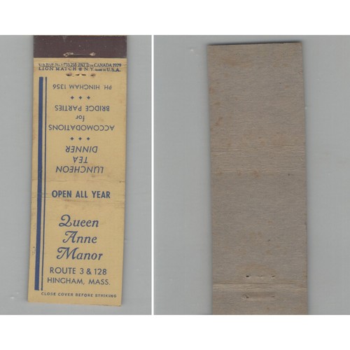 Matchbook cover queen anne - cover,